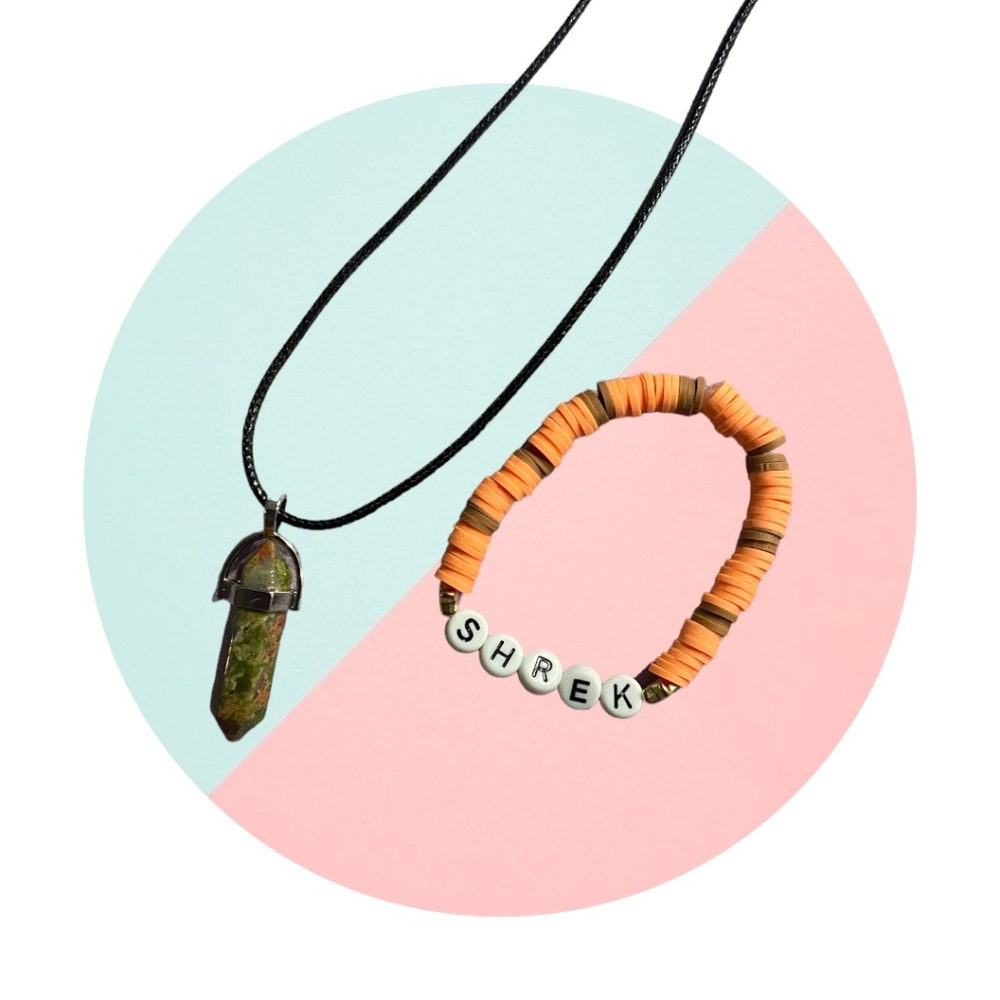 Customizable Heishi and Pendant, Bracelet & Necklace Set